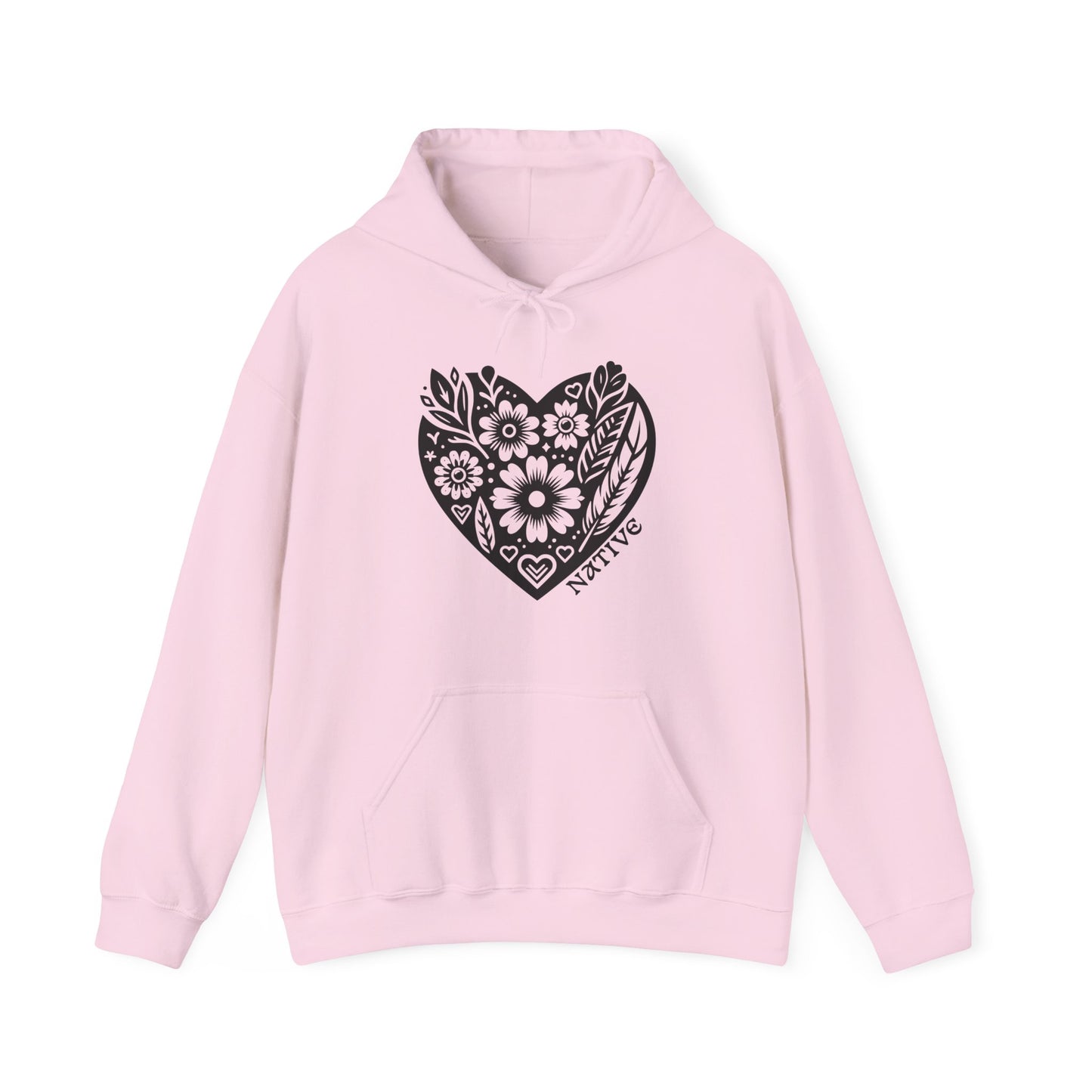 Native Heart Floral Hoodie