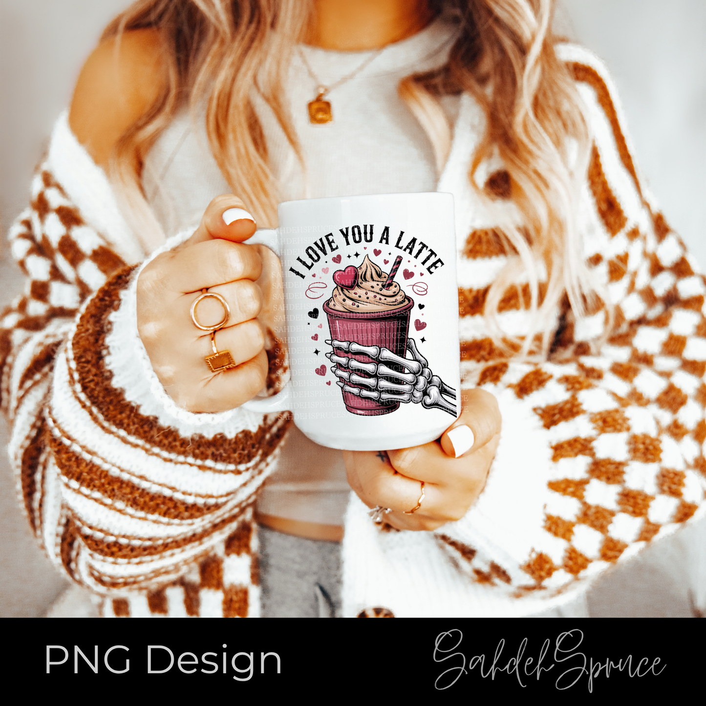 coffee png, valentine png, i love you a latte, skeleton hand design, gothic valentine, coffee lover design, cute spooky png, cricut png, sublimation design, coffee shirt design, funny valentine shirt, alternative aesthetic