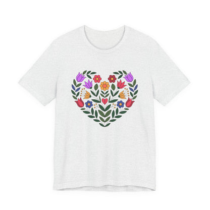 Floral Heart Unisex T-Shirt