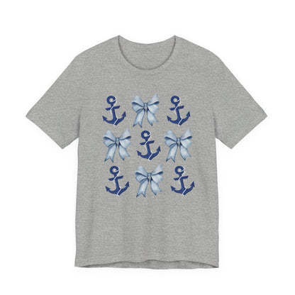 Nautical Anchor Bows Unisex T-Shirt