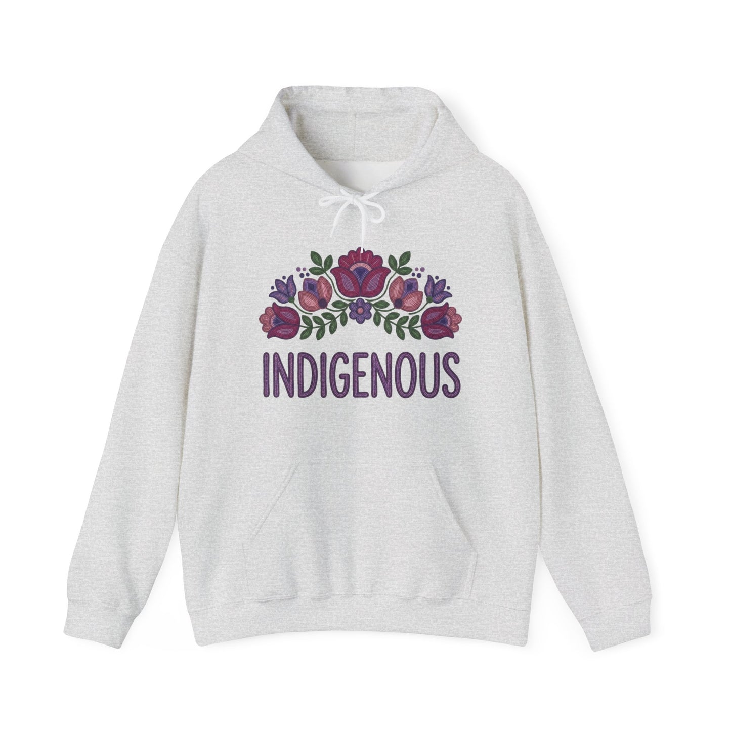Indigenous Beaded Floral Hoodie