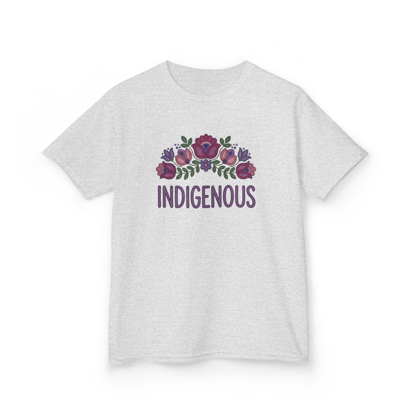 Indigenous Beaded Floral Kids T-Shirt
