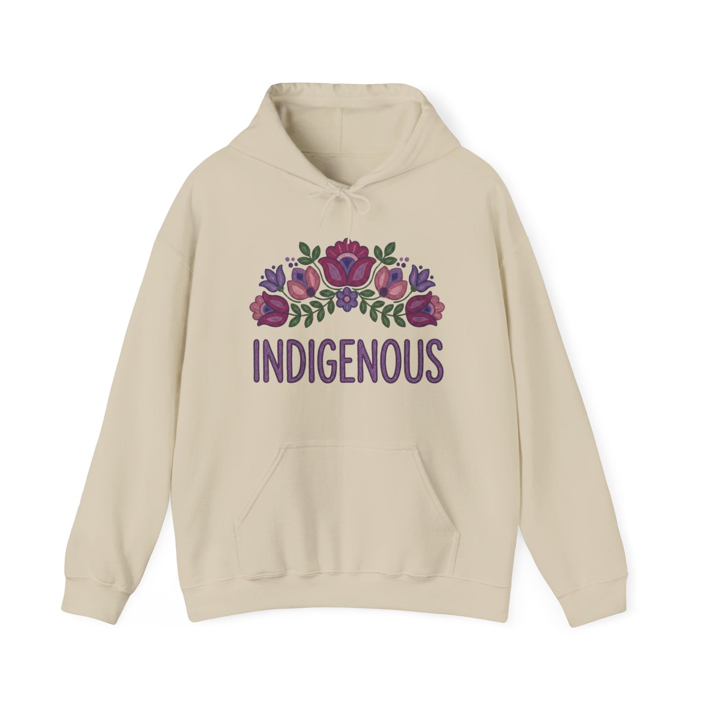 Indigenous Beaded Floral Hoodie