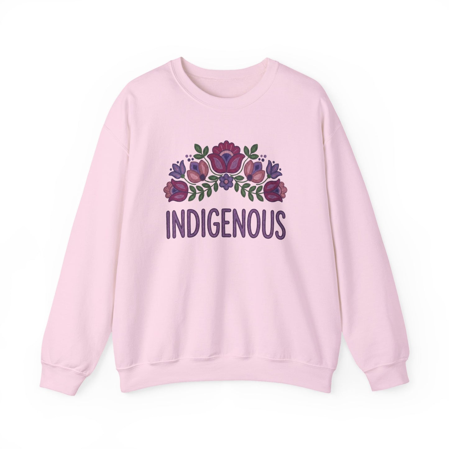 Indigenous Beaded Floral Sweatshirt
