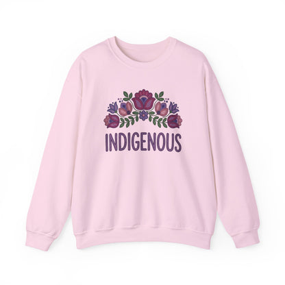 Indigenous Beaded Floral Sweatshirt