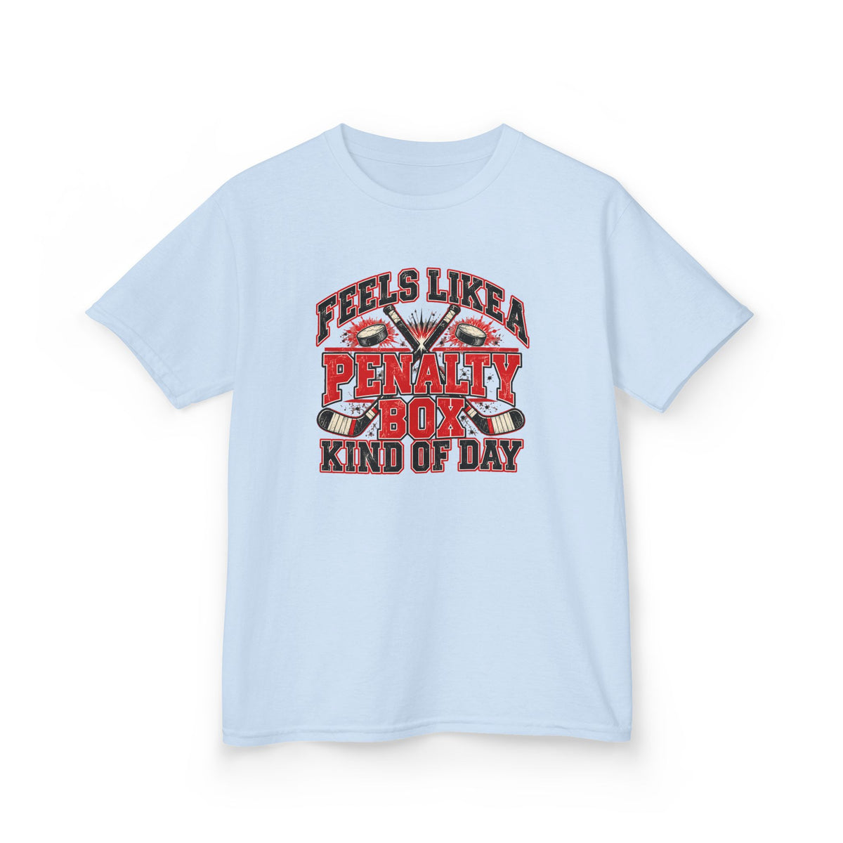 Feels Like a Penalty Box Kind of Day Youth Hockey Shirt
