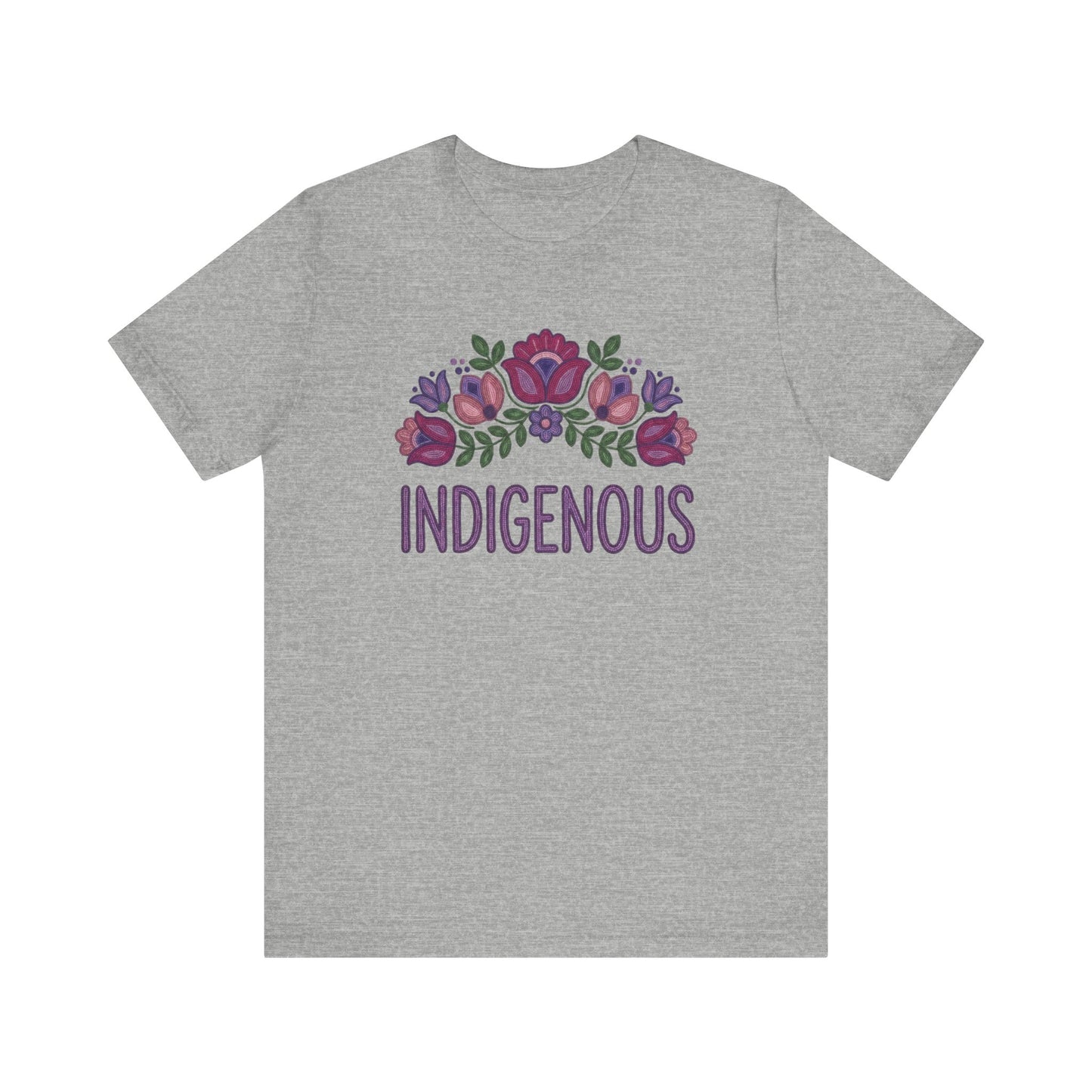 Indigenous Beaded Floral Unisex T-Shirt