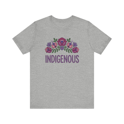 Indigenous Beaded Floral Unisex T-Shirt