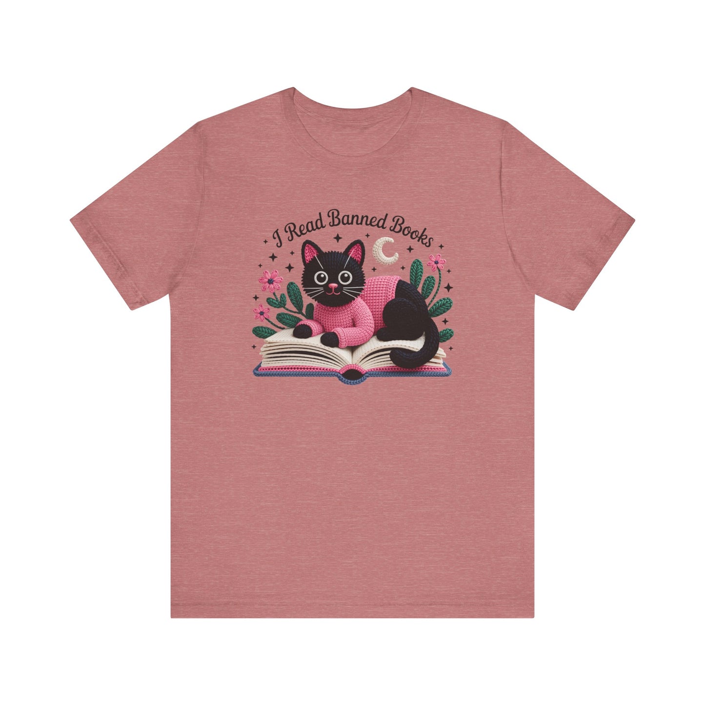 I Read Banned Books Cat Unisex T-Shirt