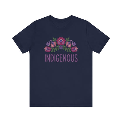 Indigenous Beaded Floral Unisex T-Shirt