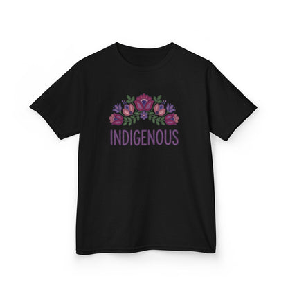 Indigenous Beaded Floral Kids T-Shirt