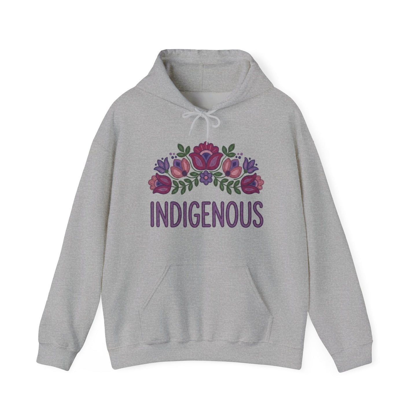 Indigenous Beaded Floral Hoodie