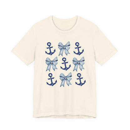 Nautical Anchor Bows Unisex T-Shirt
