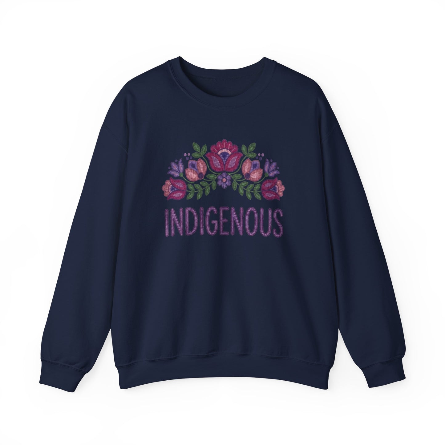 Indigenous Beaded Floral Sweatshirt