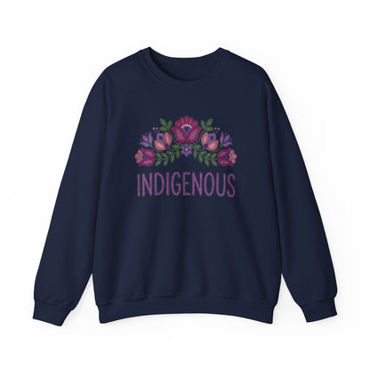 Indigenous Beaded Floral Sweatshirt