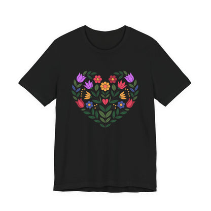 Floral Heart Unisex T-Shirt