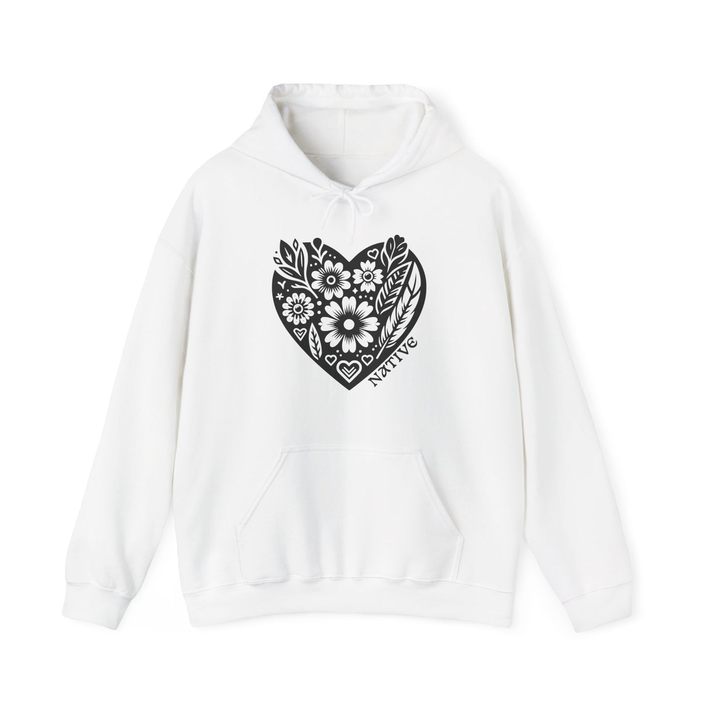 Native Heart Floral Hoodie