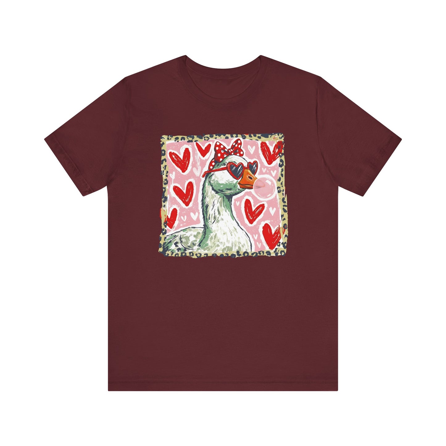 Goose Valentine Blowing Bubble Unisex T-Shirt