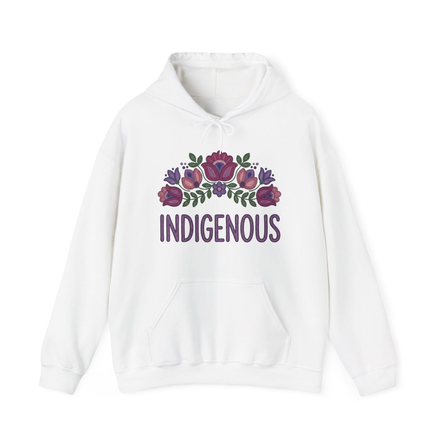 Indigenous Beaded Floral Hoodie