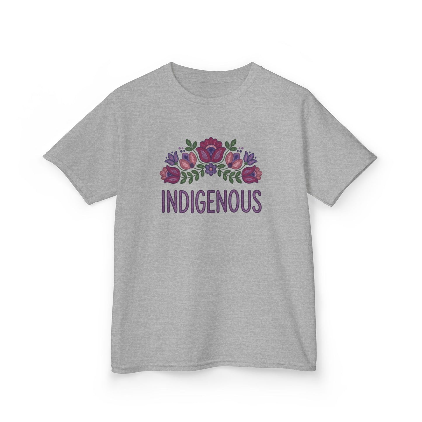 Indigenous Beaded Floral Kids T-Shirt
