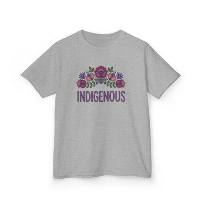 Indigenous Beaded Floral Kids T-Shirt
