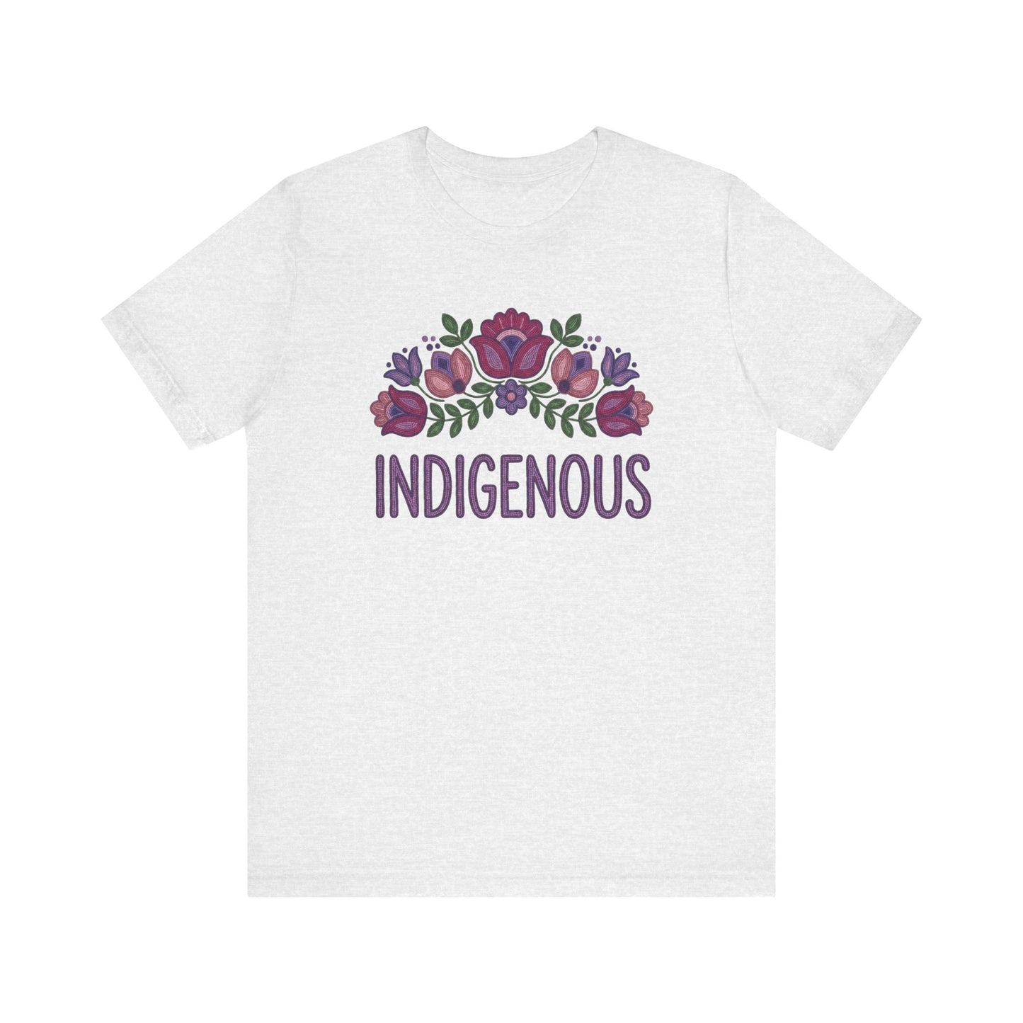 Indigenous Beaded Floral Unisex T-Shirt