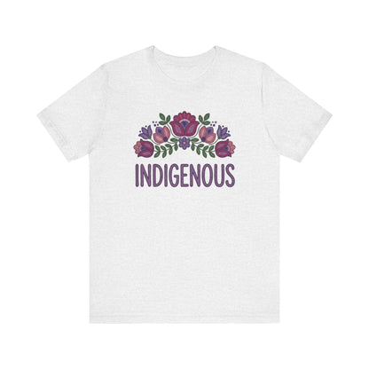 Indigenous Beaded Floral Unisex T-Shirt