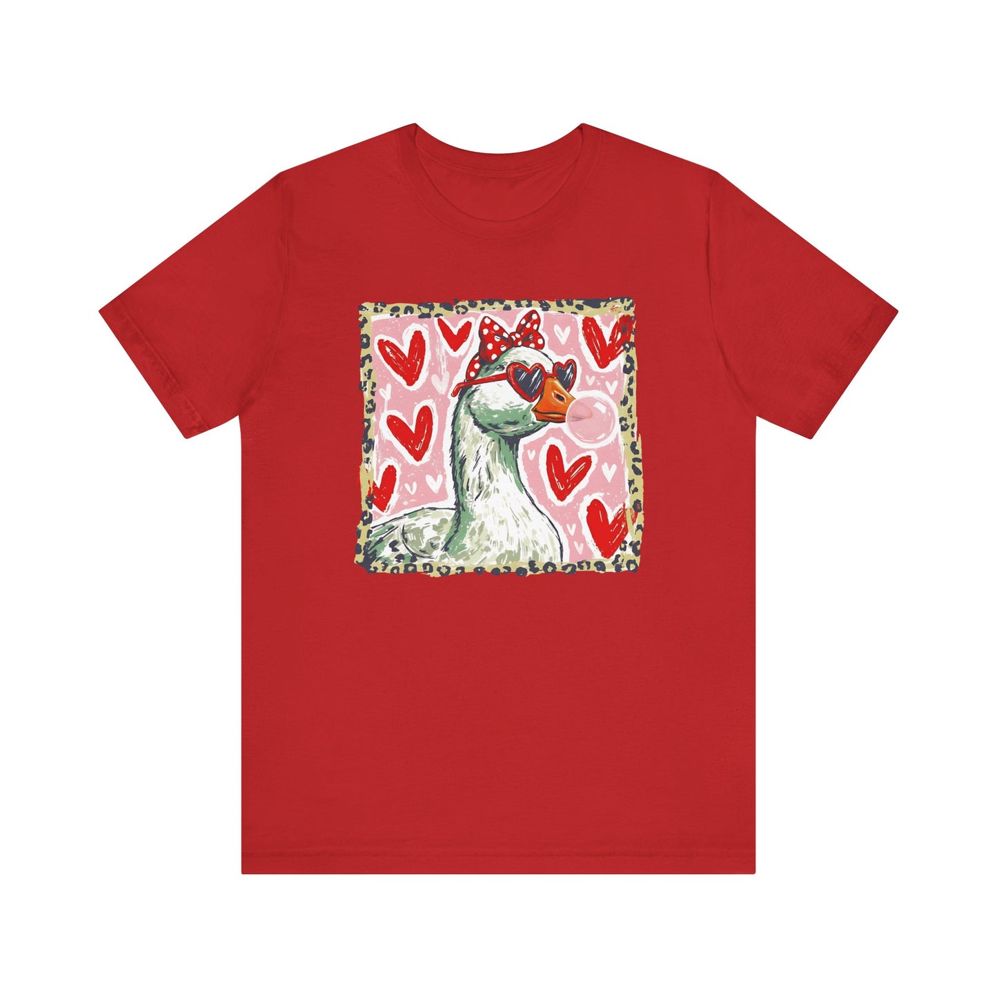 Goose Valentine Blowing Bubble Unisex T-Shirt