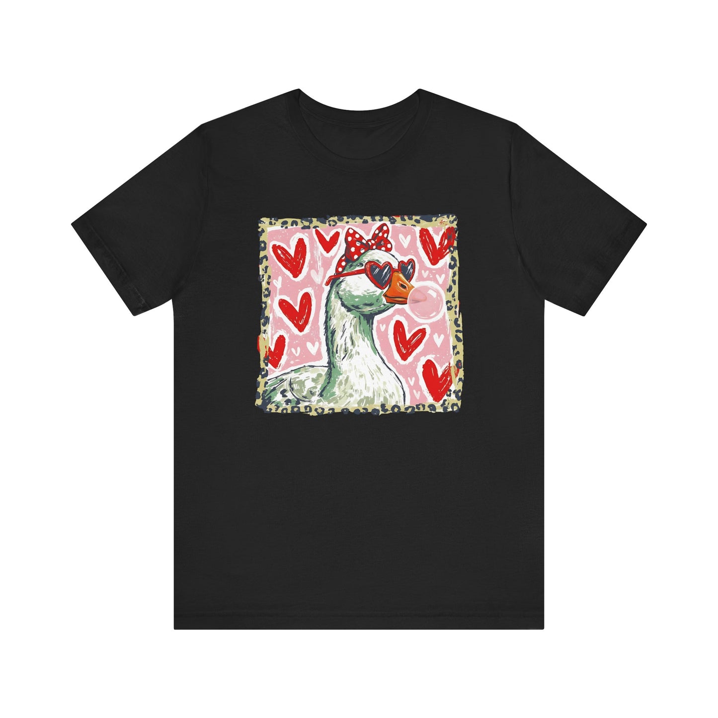 Goose Valentine Blowing Bubble Unisex T-Shirt