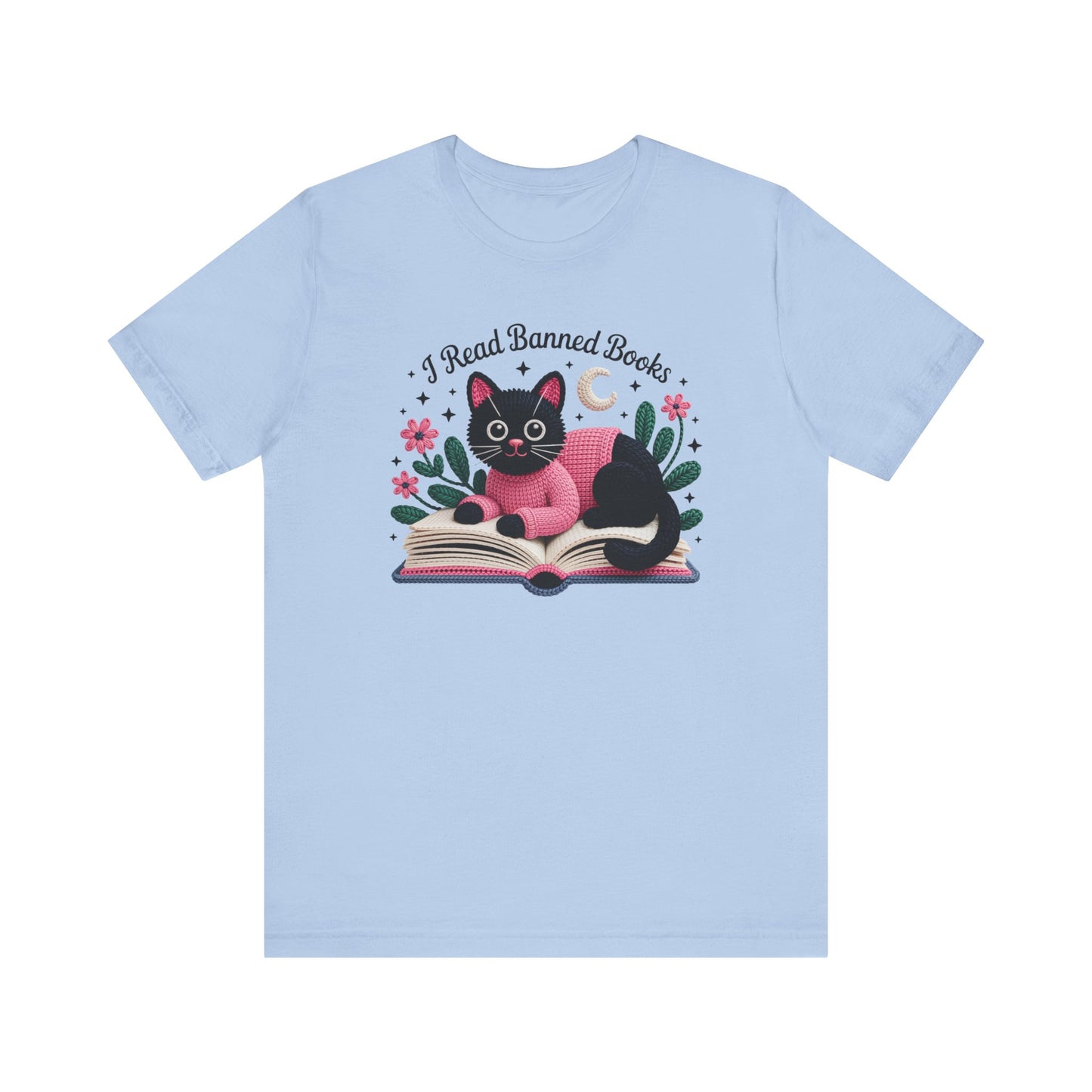 I Read Banned Books Cat Unisex T-Shirt