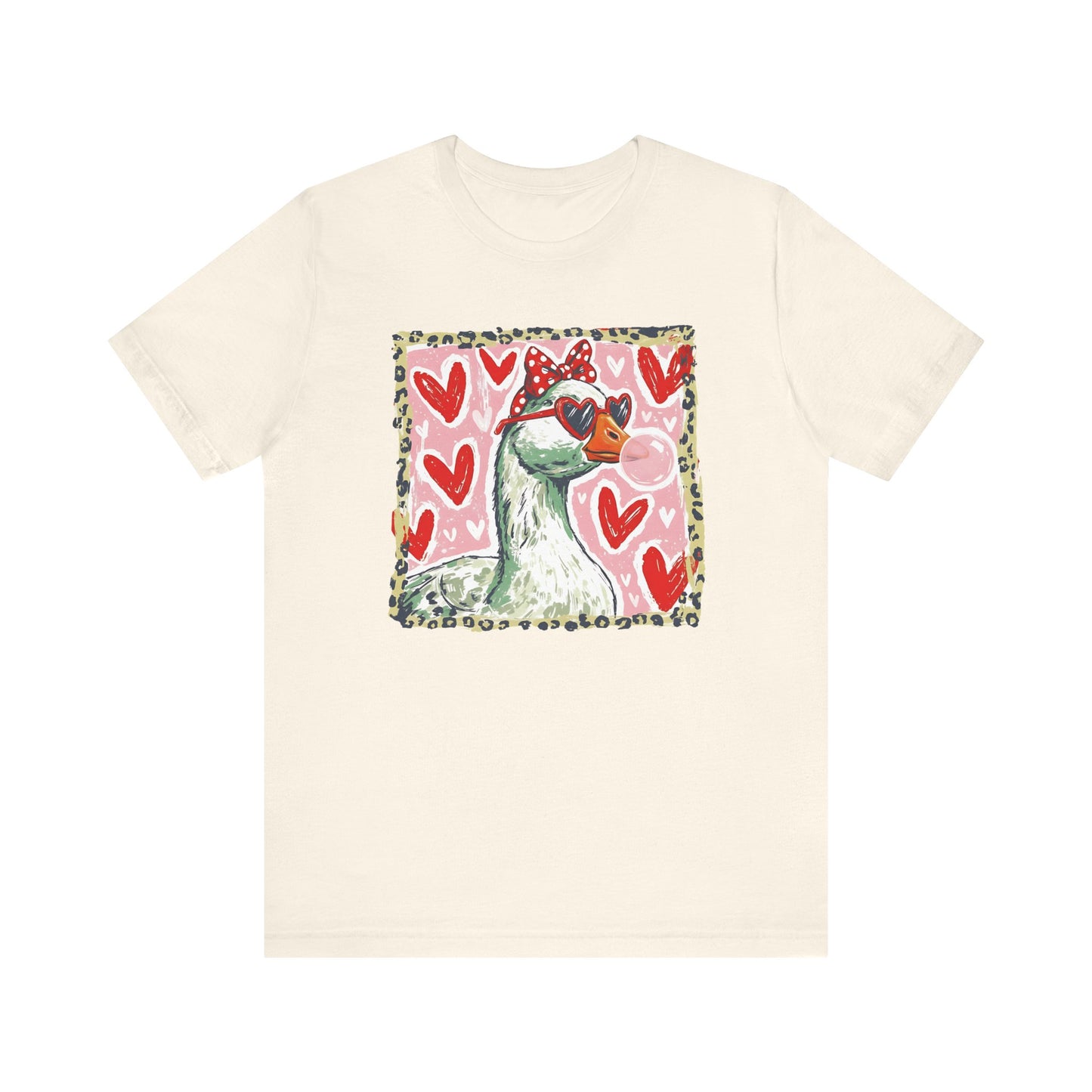 Goose Valentine Blowing Bubble Unisex T-Shirt
