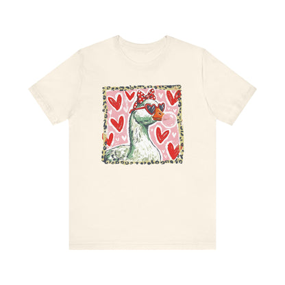 Goose Valentine Blowing Bubble Unisex T-Shirt