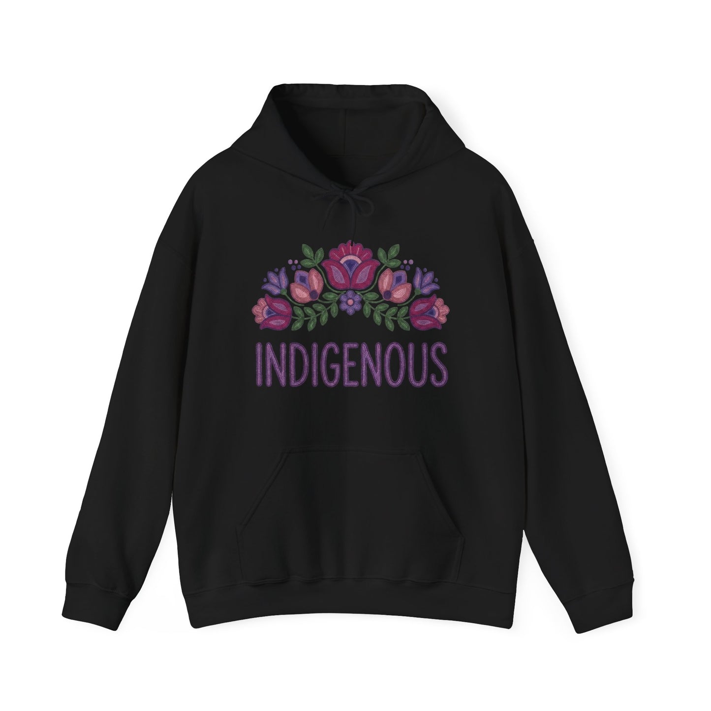Indigenous Beaded Floral Hoodie