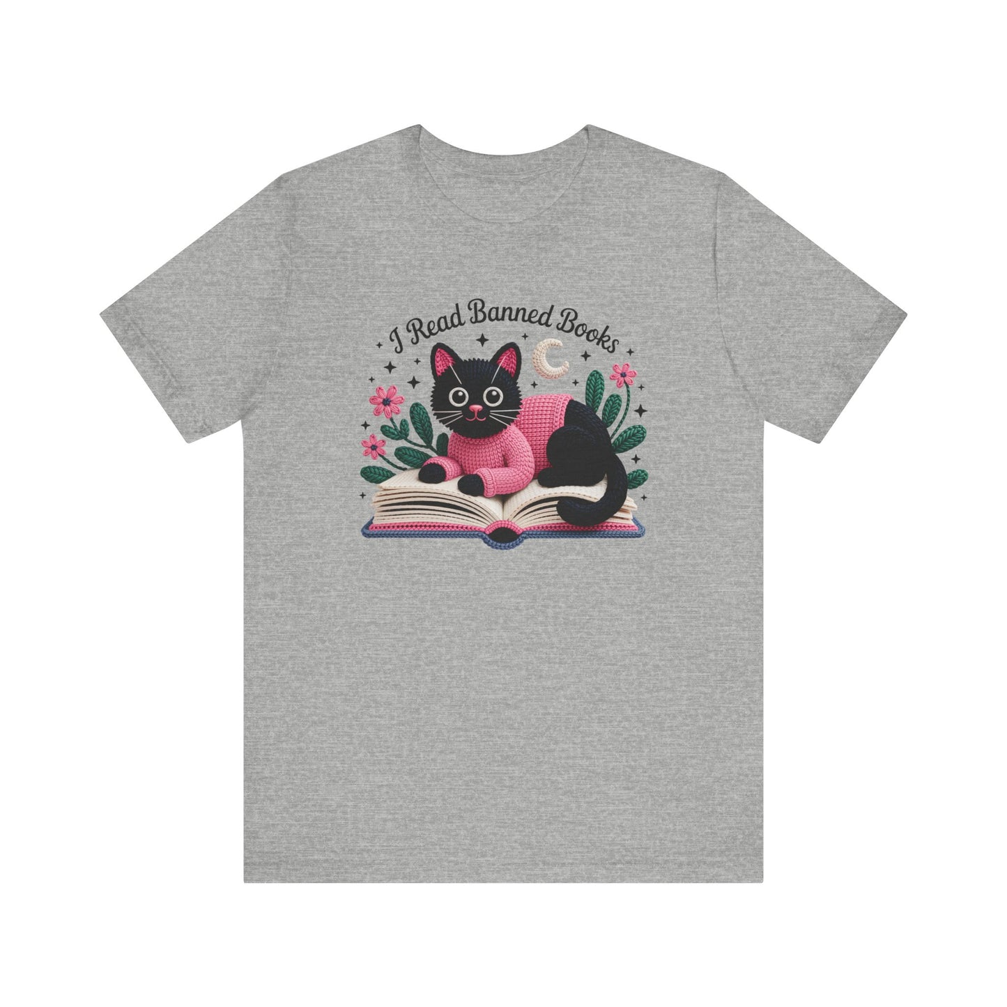 I Read Banned Books Cat Unisex T-Shirt