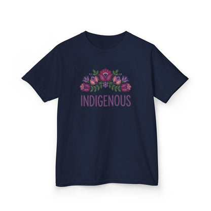 Indigenous Beaded Floral Kids T-Shirt