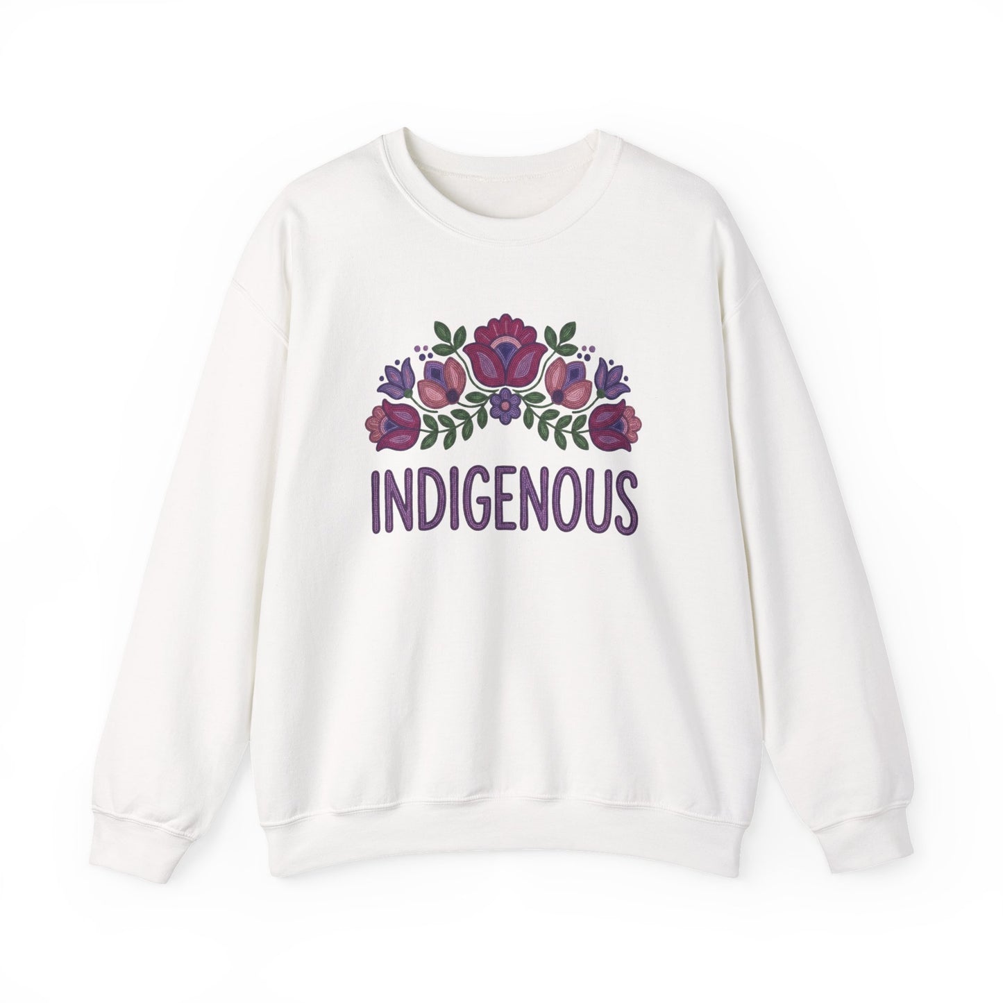 Indigenous Beaded Floral Sweatshirt