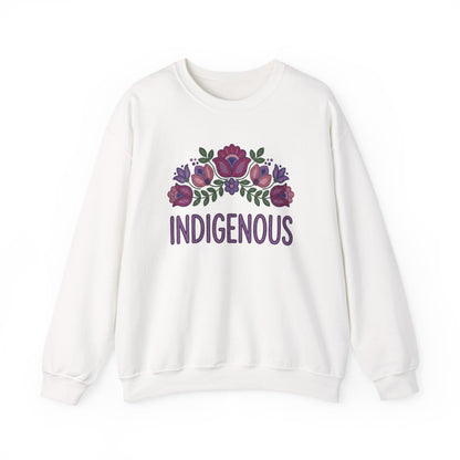 Indigenous Beaded Floral Sweatshirt