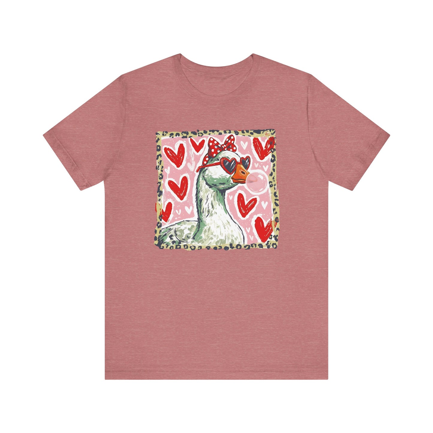Goose Valentine Blowing Bubble Unisex T-Shirt
