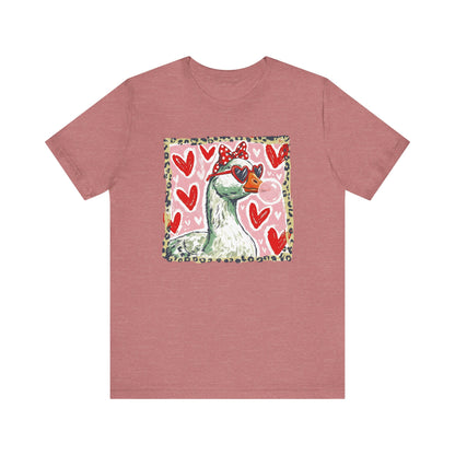 Goose Valentine Blowing Bubble Unisex T-Shirt