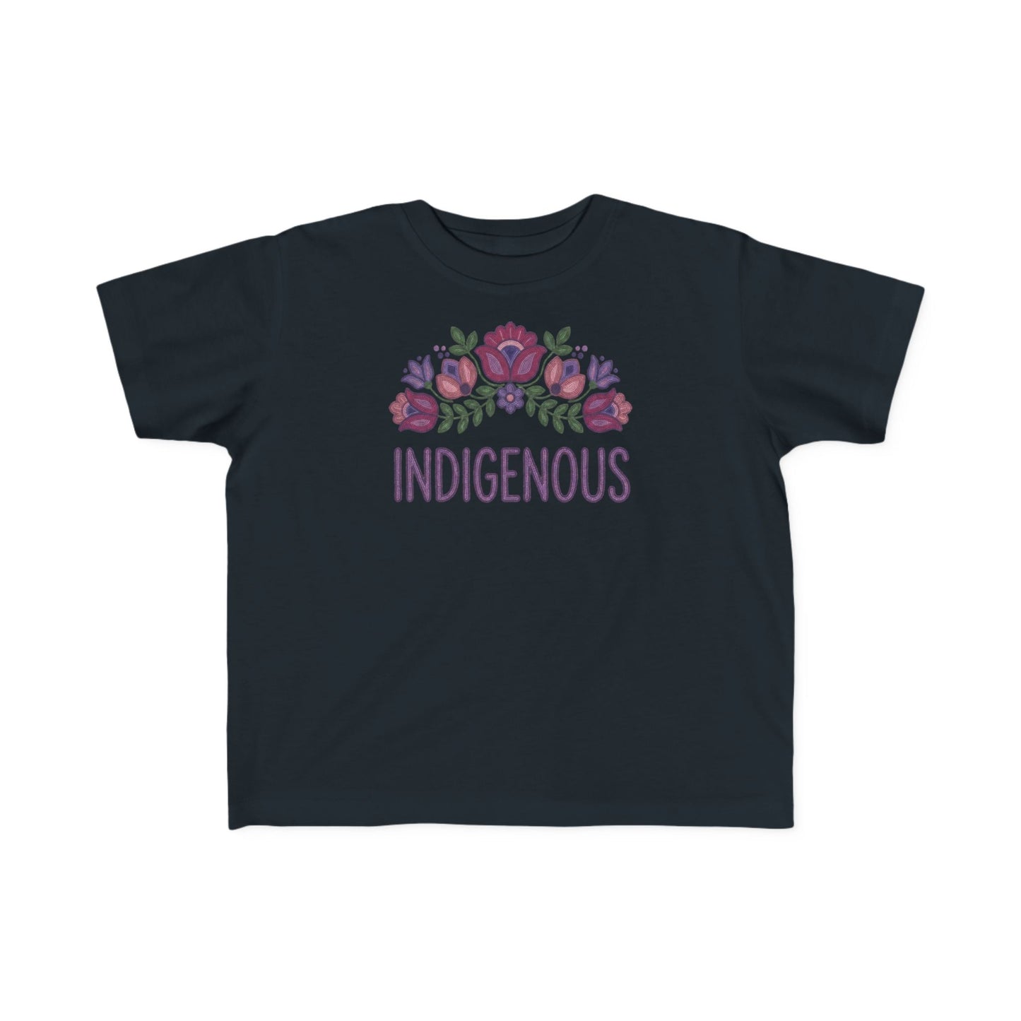 Indigenous Beaded Floral Toddler T-Shirt