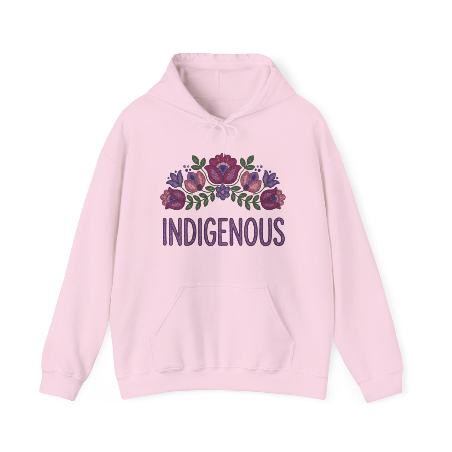 Indigenous Beaded Floral Hoodie
