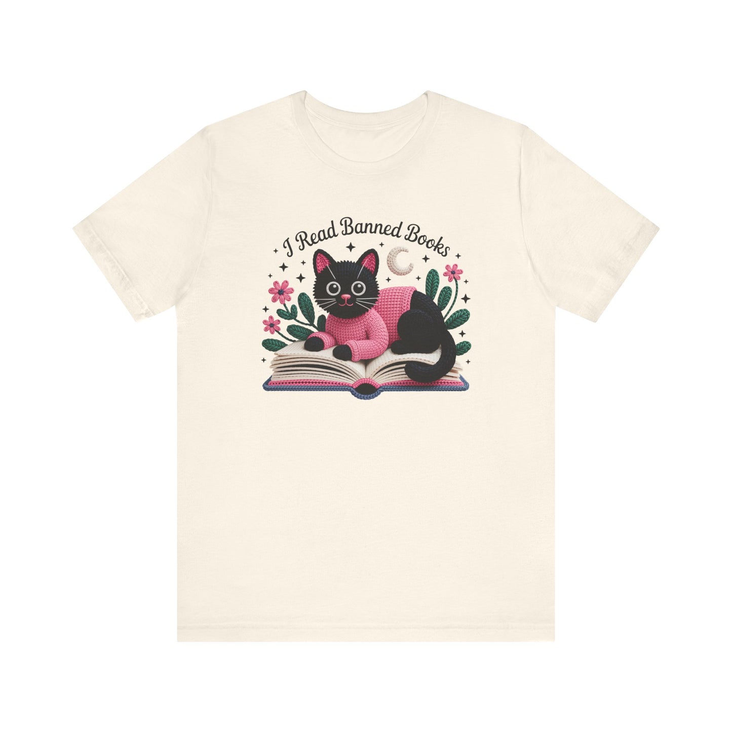 I Read Banned Books Cat Unisex T-Shirt