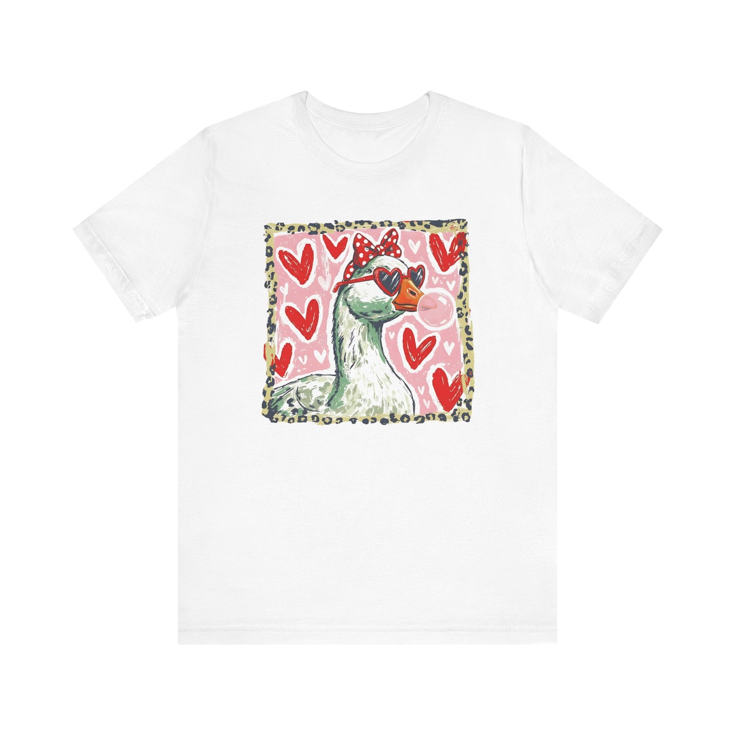 Goose Valentine Blowing Bubble Unisex T-Shirt