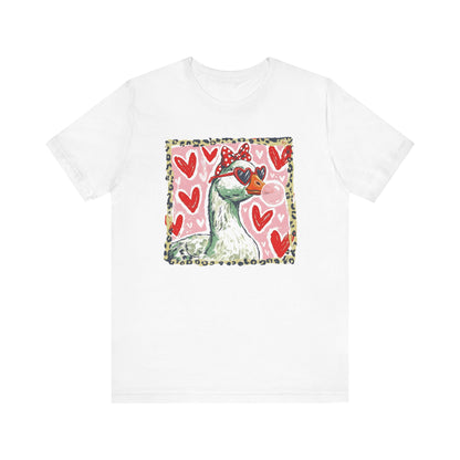 Goose Valentine Blowing Bubble Unisex T-Shirt