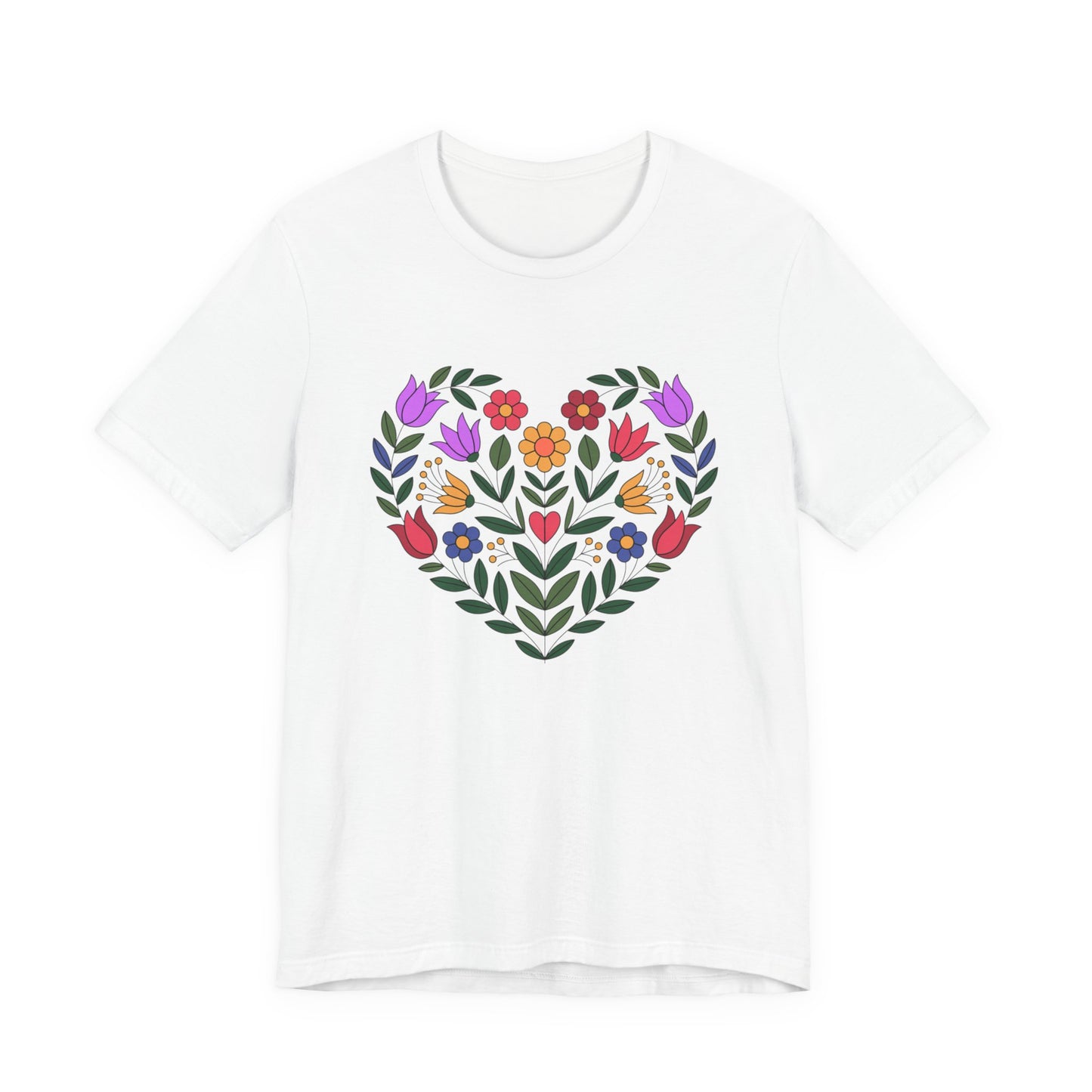 Floral Heart Unisex T-Shirt