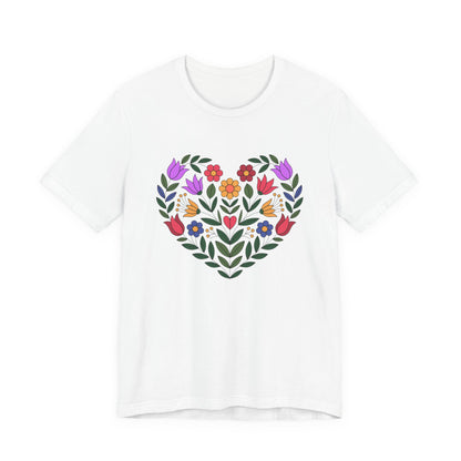 Floral Heart Unisex T-Shirt