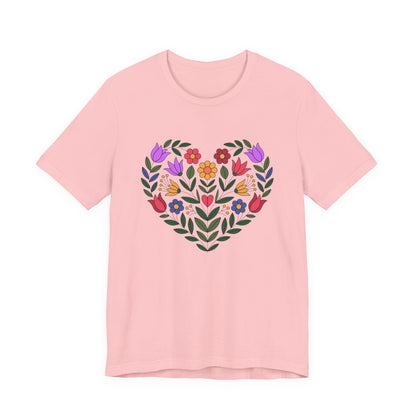 Floral Heart Unisex T-Shirt