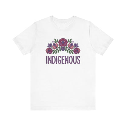 Indigenous Beaded Floral Unisex T-Shirt