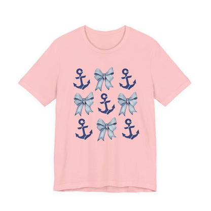 Nautical Anchor Bows Unisex T-Shirt