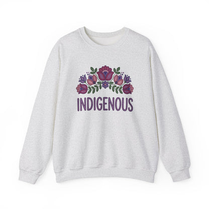 Indigenous Beaded Floral Sweatshirt